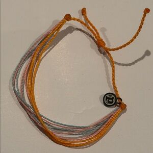 Pura Vida Multicolor String Bracelet with Charm